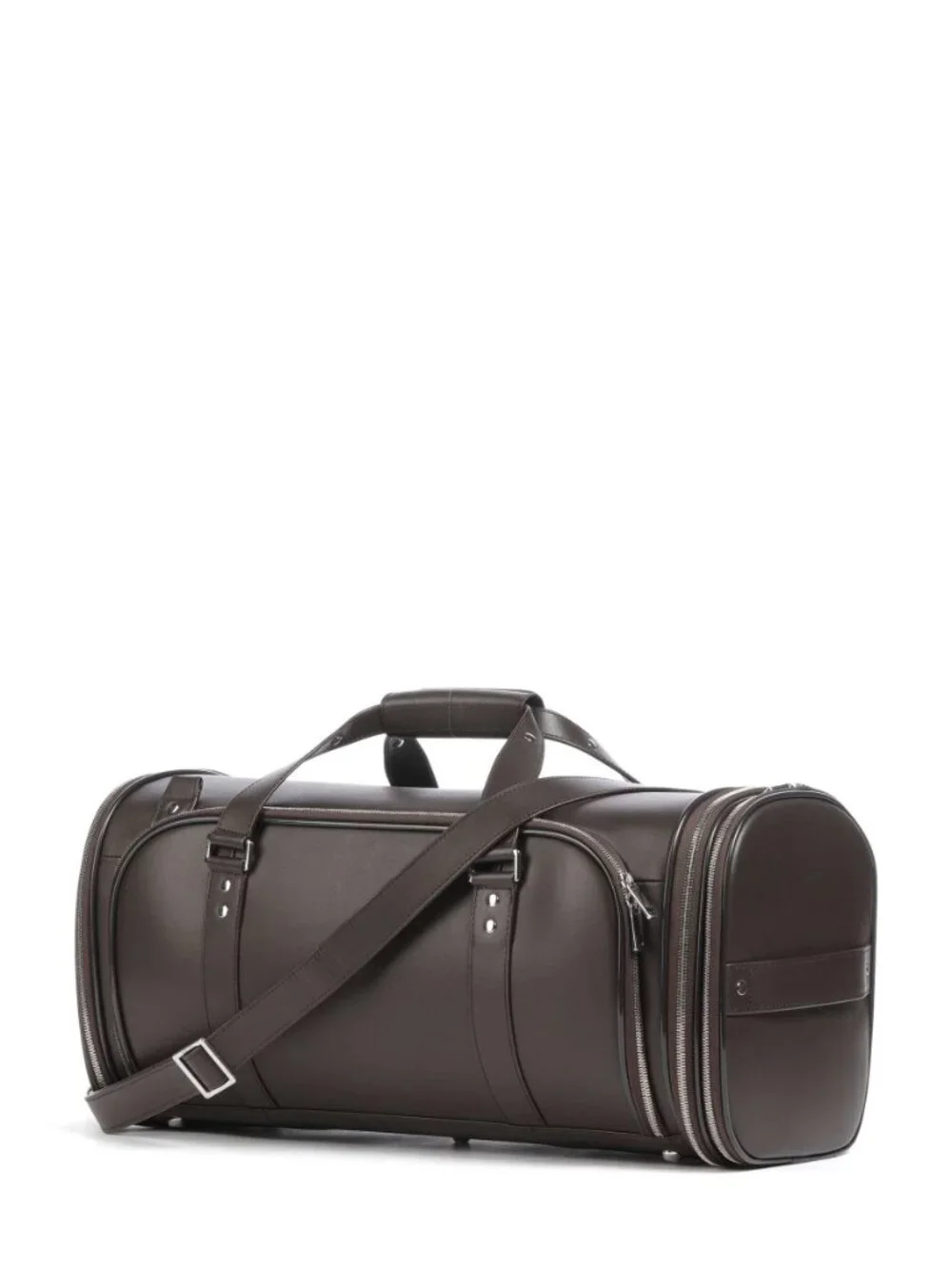 Vocier F35 Leather Travel Bag in Brown OS